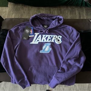 Lakers City Edition Purple Blue Hoodie 47 Brand Large